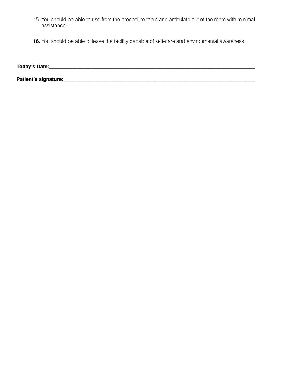 Pre-op Guide to Office Surgery — original instruction sheet, page 2 of 2. Open the PDF for selectable text and zoom.